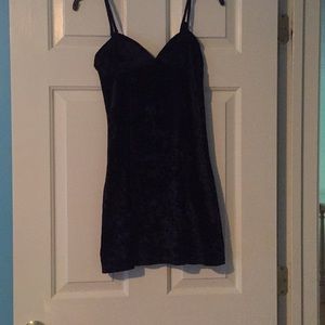 Insight Navy Velvet Sexy Dress